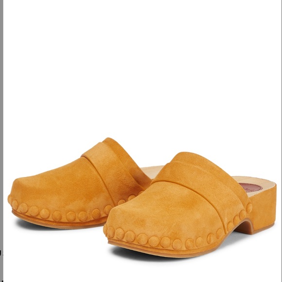 NWOB CHLOE “Joy” Suede Clogs Slides Shoes - Size 36 - Picture 4 of 14